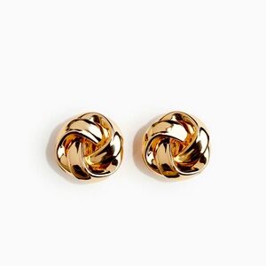 KNOT-LOOK CLIP EARRINGS